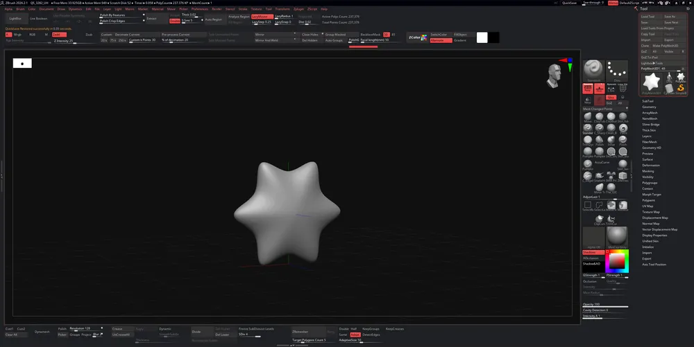 ZBrush UI + Hotkeys